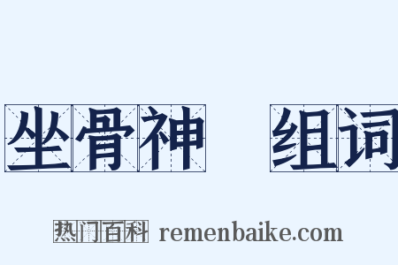 坐骨神經组词是什么意思的图片